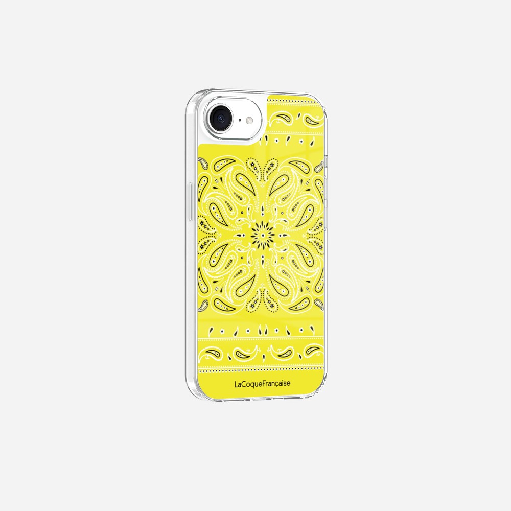 Coque Sans Anneaux Imprimee Bandana Jaune Fluo