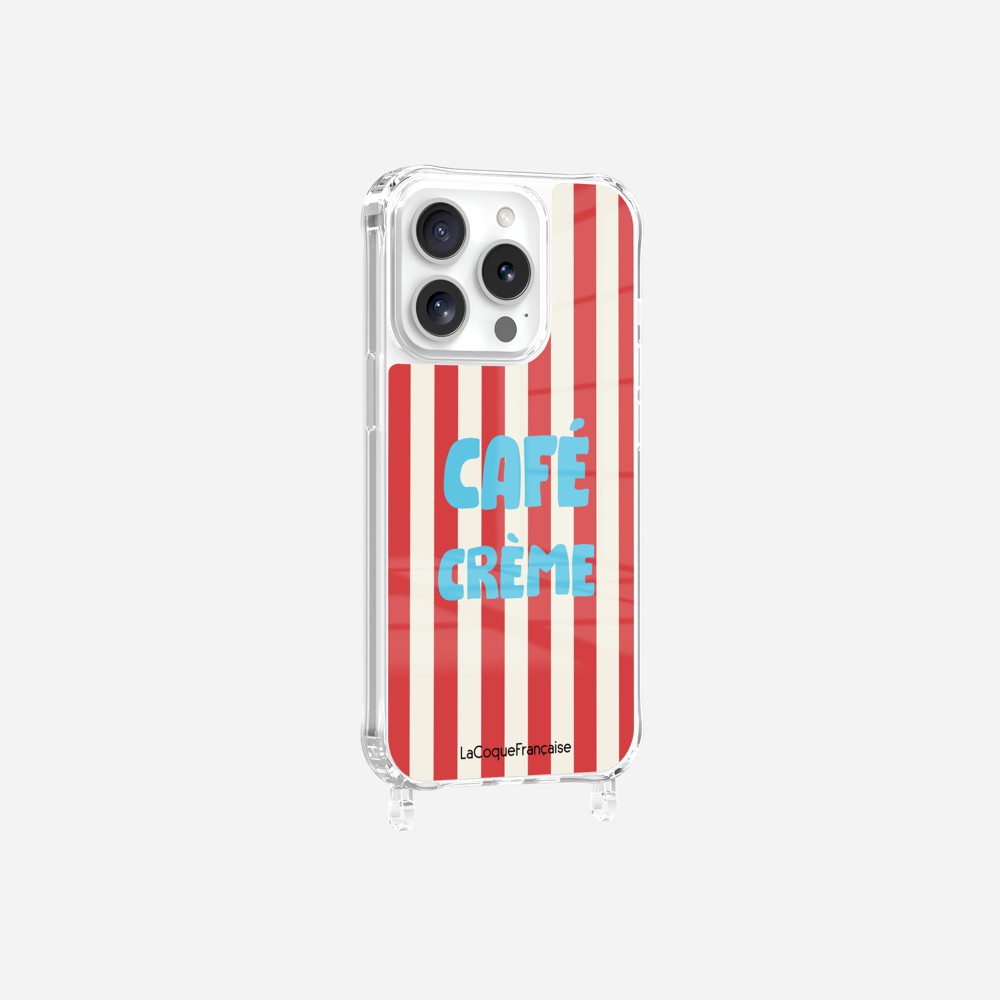 Coque Anneaux Imprimee Cafe Creme - 23