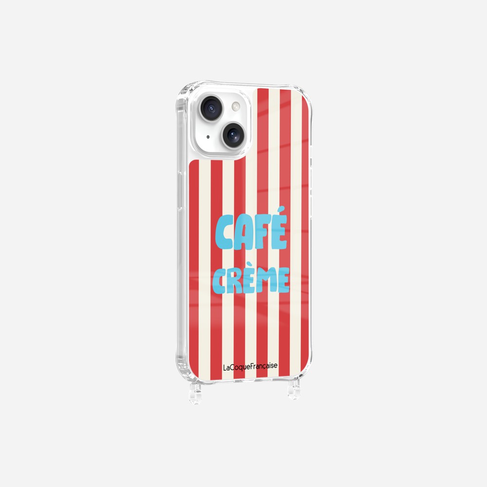 Coque Anneaux Imprimee Cafe Creme - 24