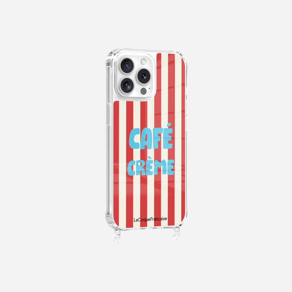 Coque Anneaux Imprimee Cafe Creme