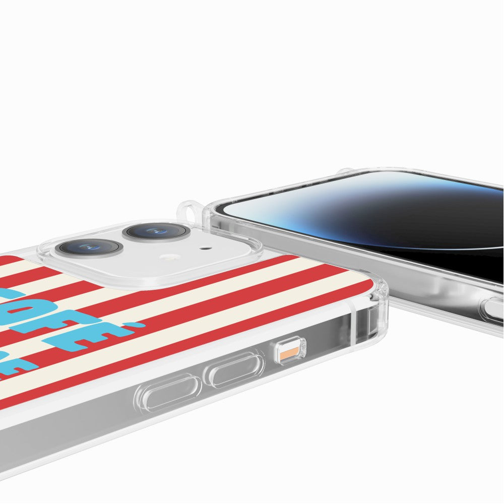 Coque Anneaux Imprimee Cafe Creme