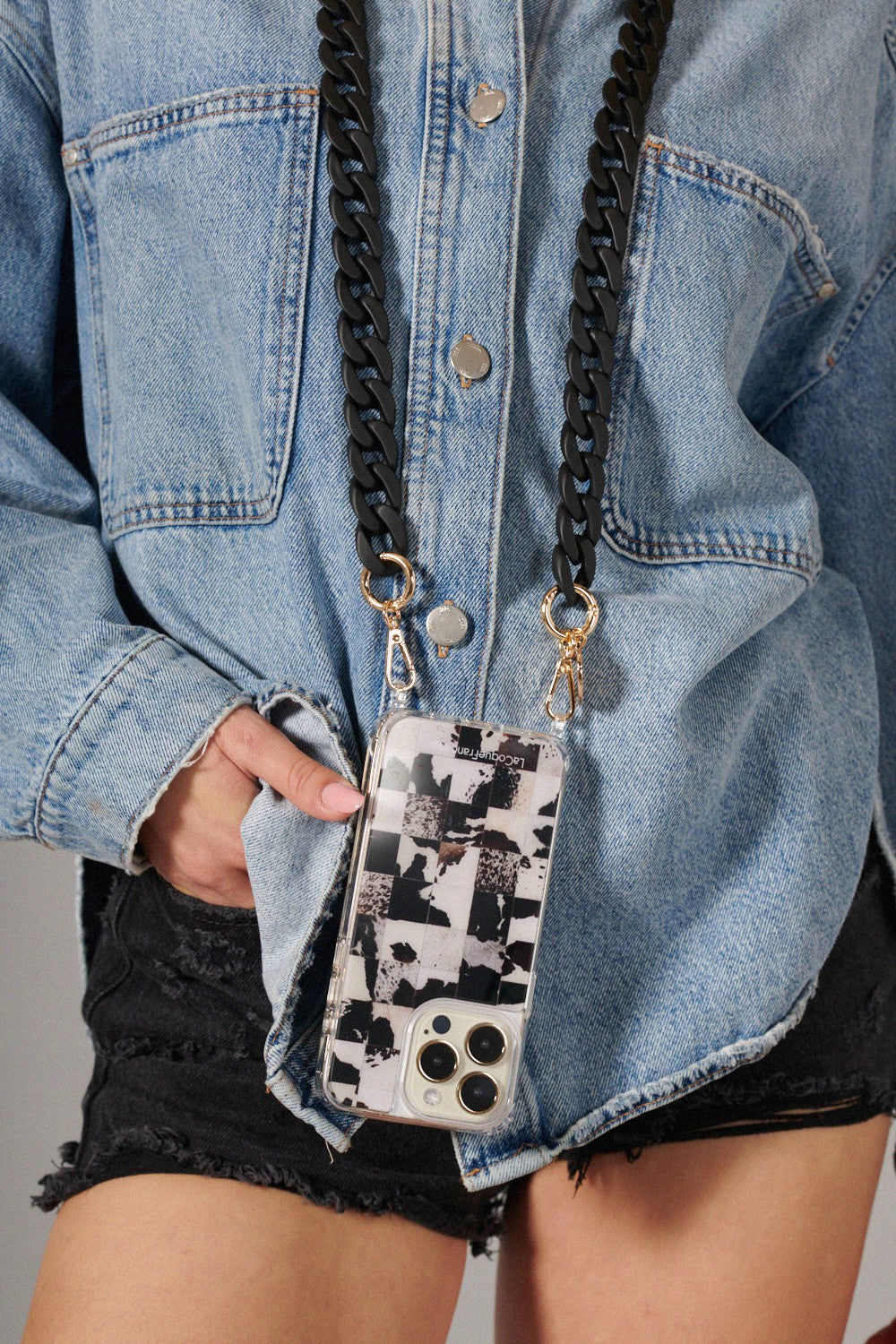 Long Sarah Chain Black 120 cm