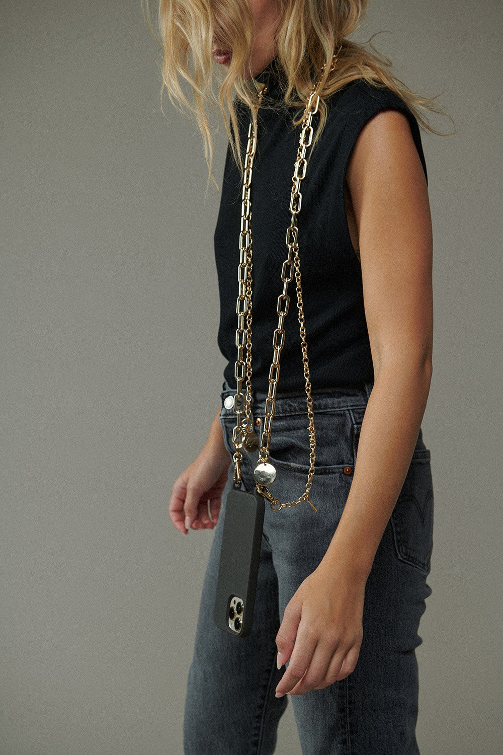 Chaine Longue Mia Dore 120 cm - 3
