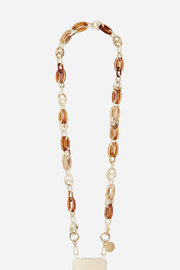 Chaine Longue Andy Beige 120 cm
