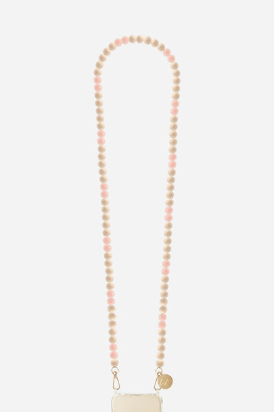 Chaine Longue Chloe Beige 120 cm