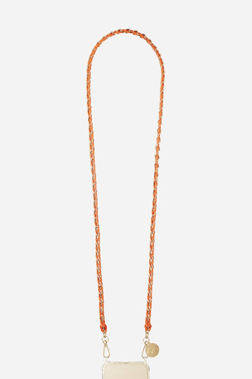 Chaine Longue Lou Orange 120 cm