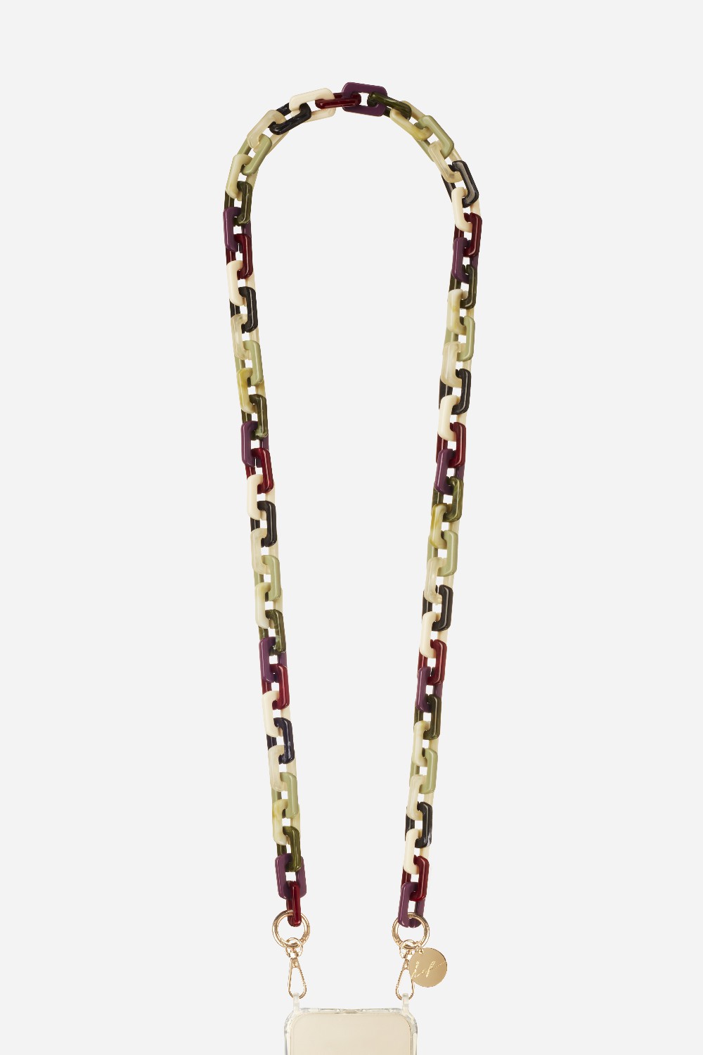 Chaine Longue Emmy Vert 120 cm