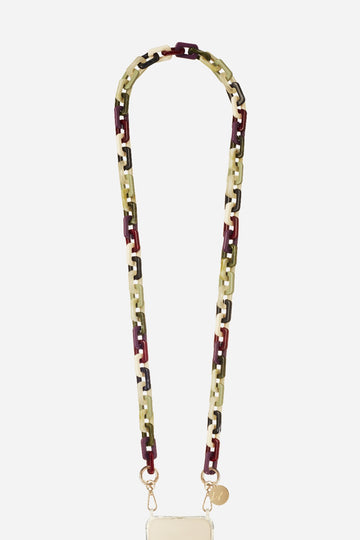 Chaine Longue Emmy Vert 120 cm