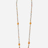 Chaine Longue Elia Orange 120 cm