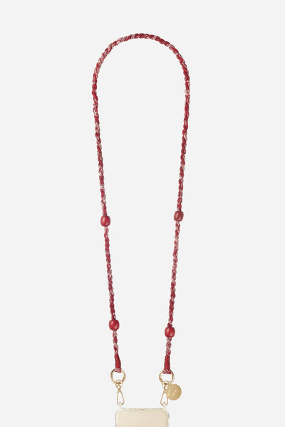 Della red braided cord