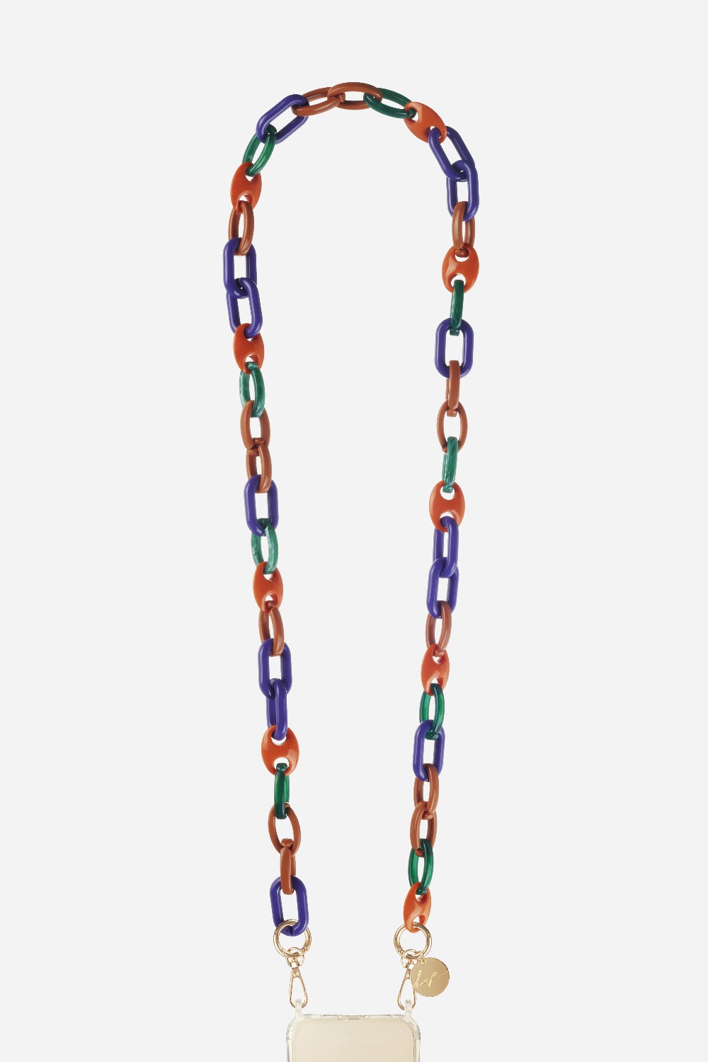 Chaine Longue Alma Violet 120 cm