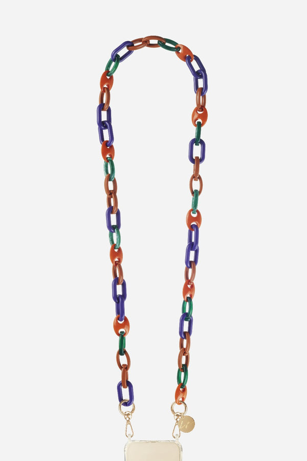 Chaine Longue Alma Violet 120 cm