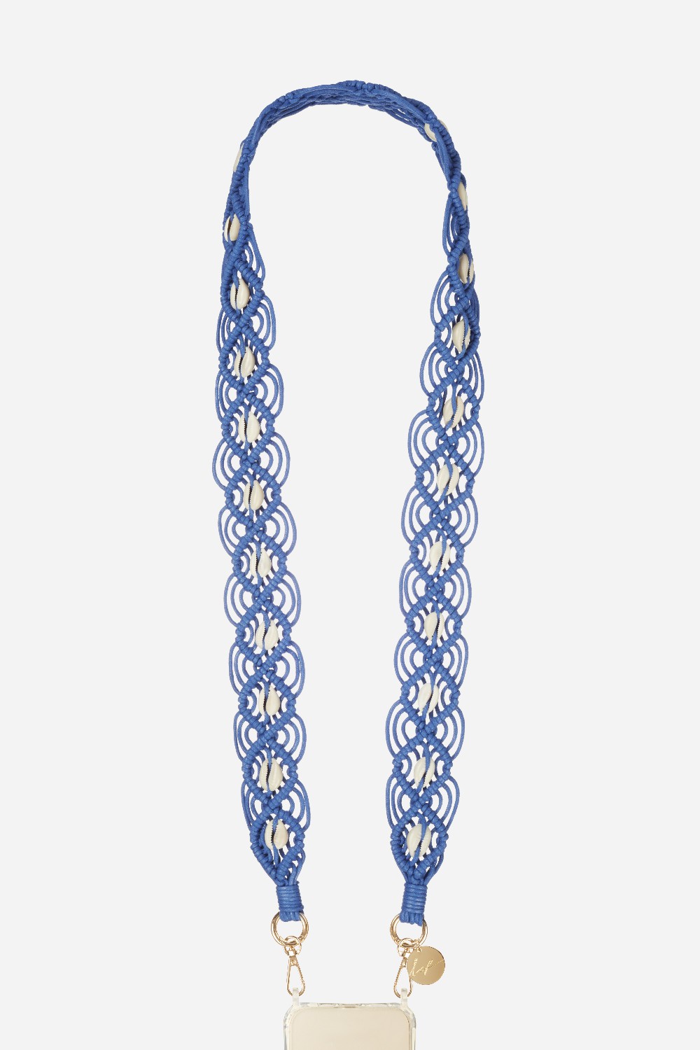 Chaine Longue Eve Bleu 120 cm