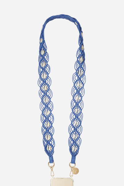 Chaine Longue Eve Bleu 120 cm