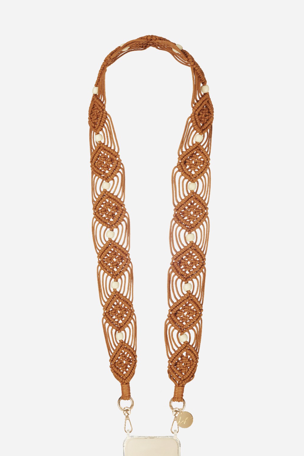 Chaine Longue Eve Camel 120 cm