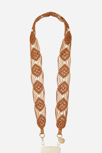 Chaine Longue Eve Camel 120 cm