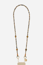 Chaine Longue Leo Marron 120 cm