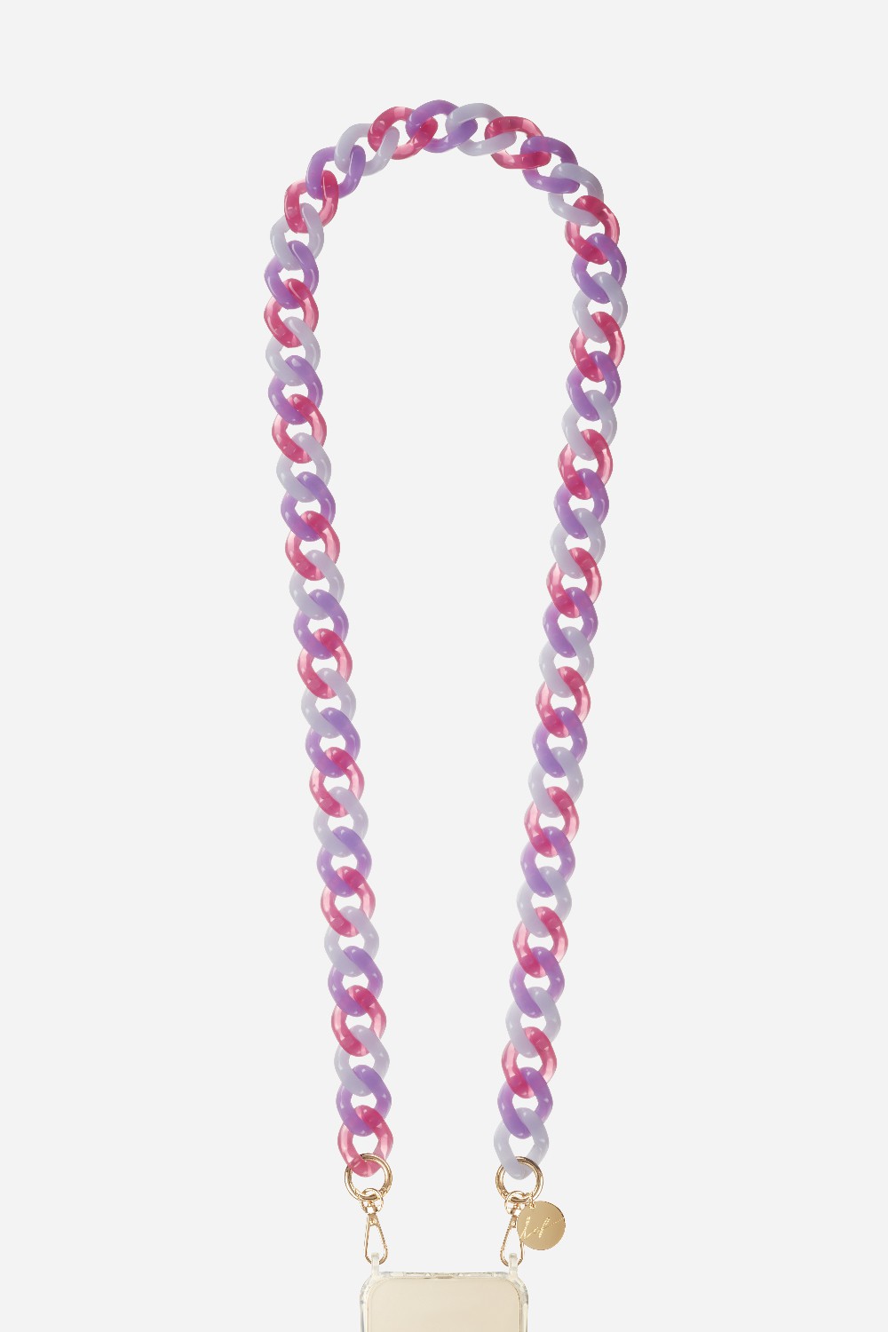 Chaine Longue Gia Violet 120 cm
