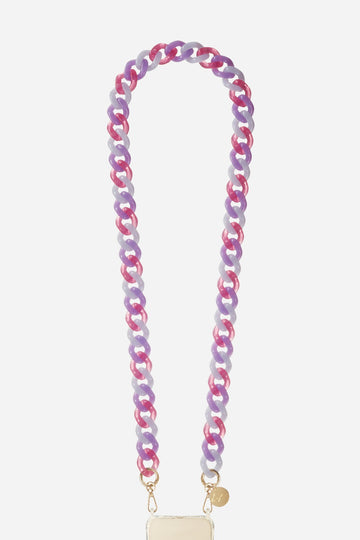 Chaine Longue Gia Violet 120 cm