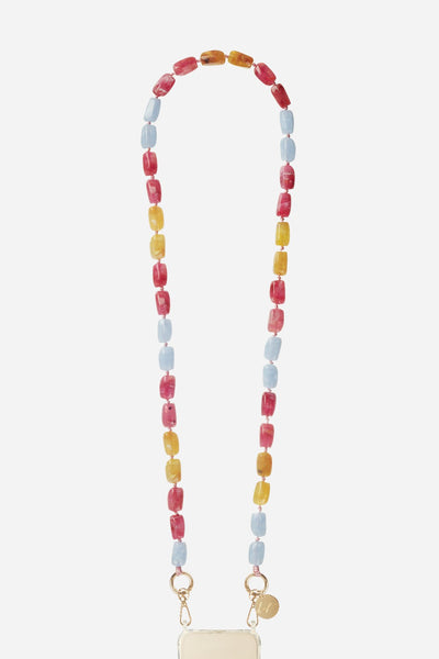 Chaine Longue Talia Bleu 120 cm