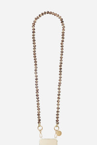 Chaine Longue Jasna Marron 120 cm