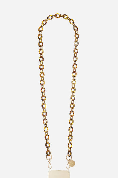 Chaine Longue Cassy Ecaille 120 cm