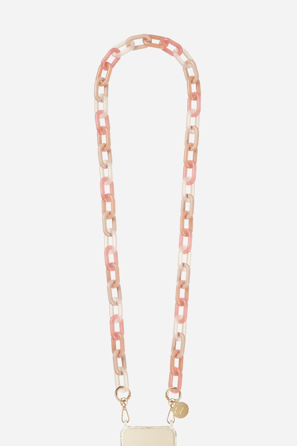 Chaine Longue Elena Rose 120 cm