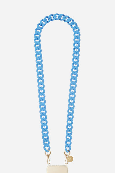 Chaine Longue Gia Bleu 120 cm