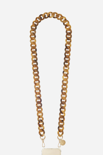 Chaine Longue Gia Ecaille 120 cm