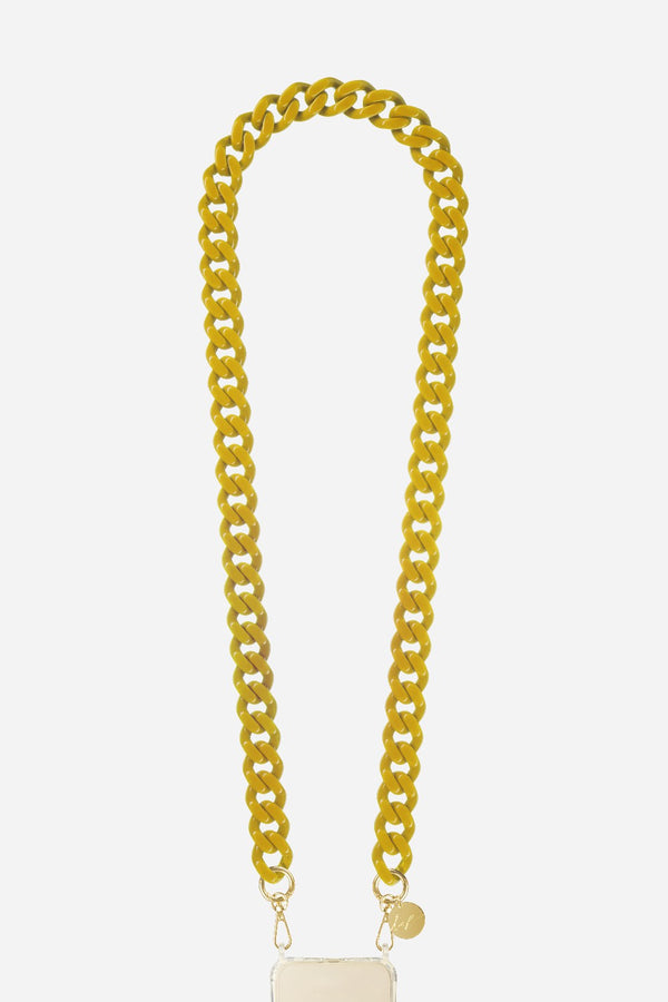 Chaine Longue Gia Moutarde 120 cm