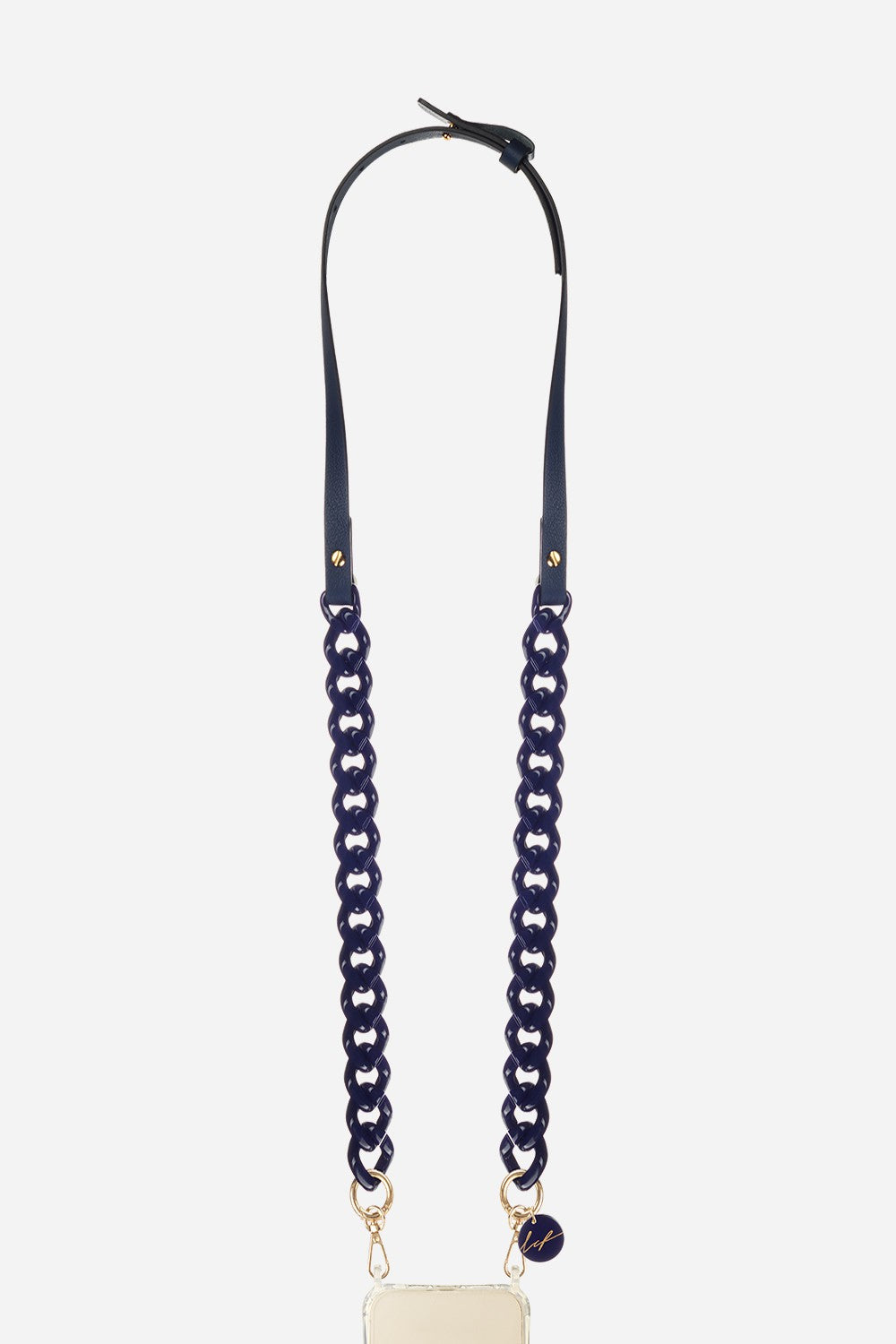 Chaine Longue Giorgia Bleu 120 cm