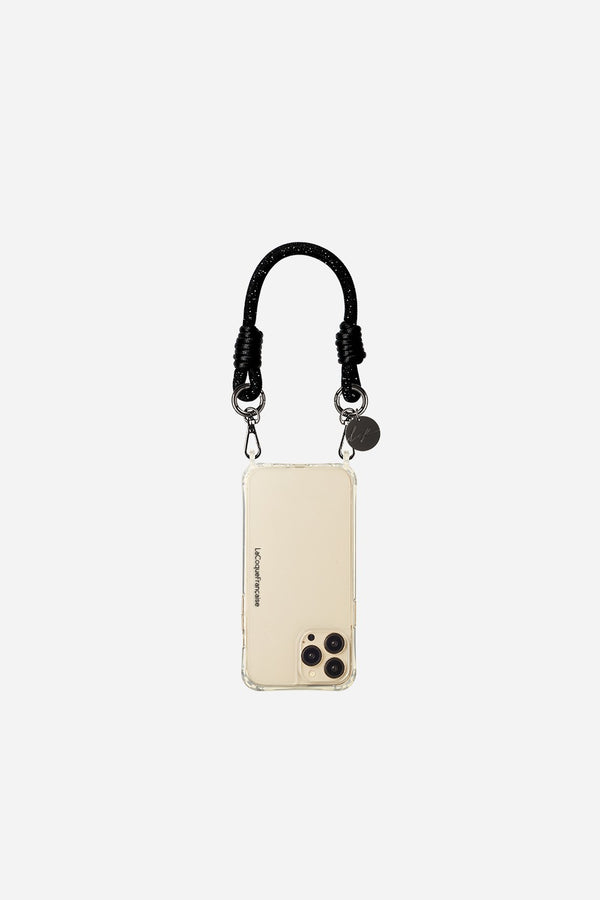 Chaine Courte Evan Noir 40 cm