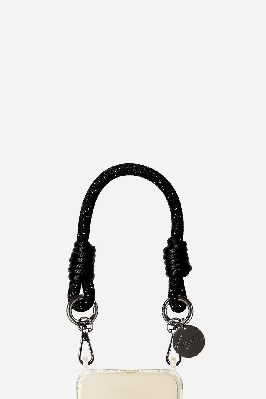 Chaine Courte Evan Noir 40 cm - 2