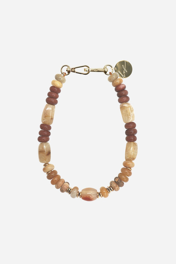 Chaine Courte Dolly Beige 40 cm
