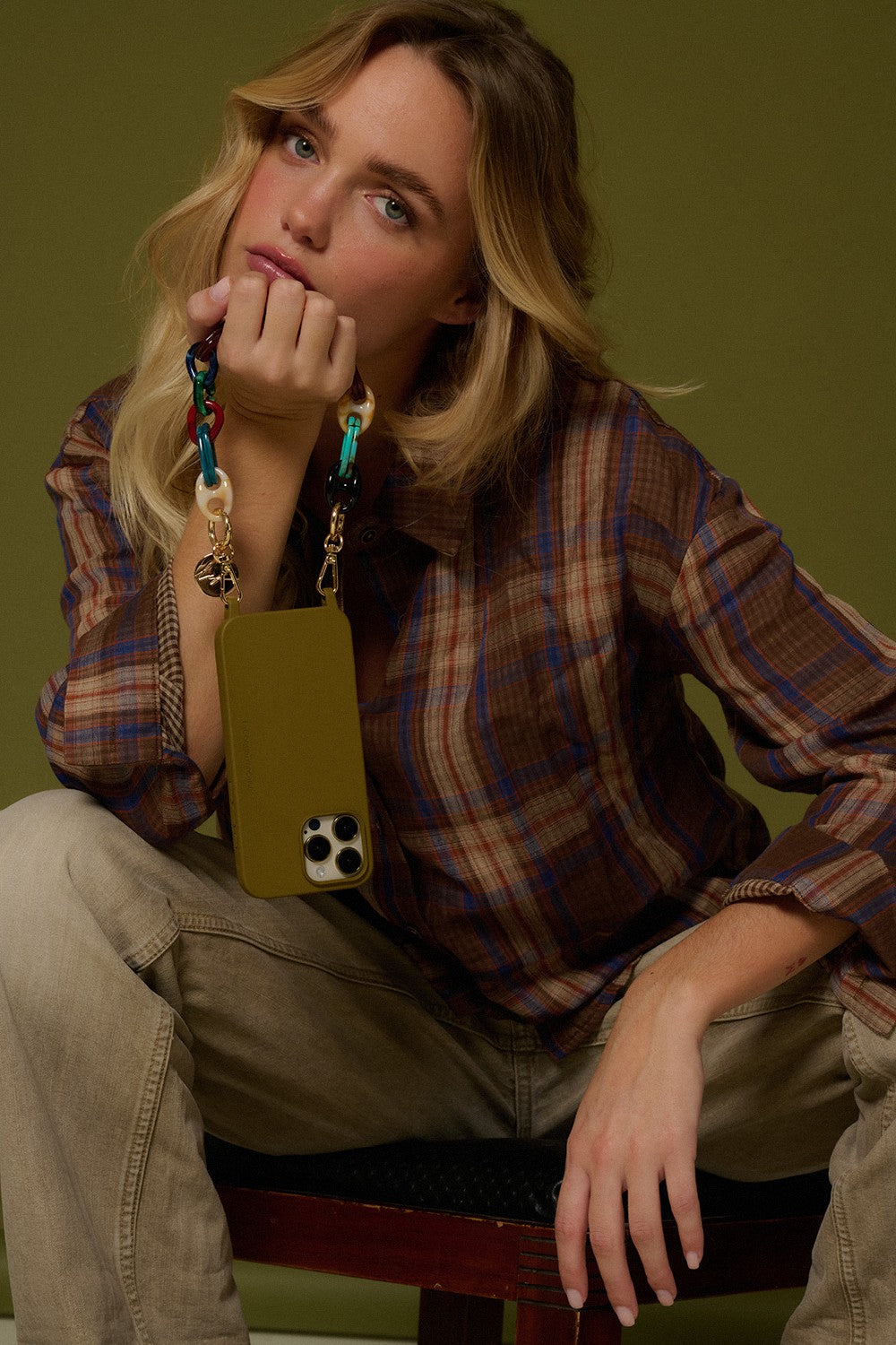 Short Chain Amber Multicolor 40 cm