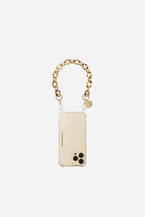 Cassy Short Brown Tortoiseshell Chain 40 cm