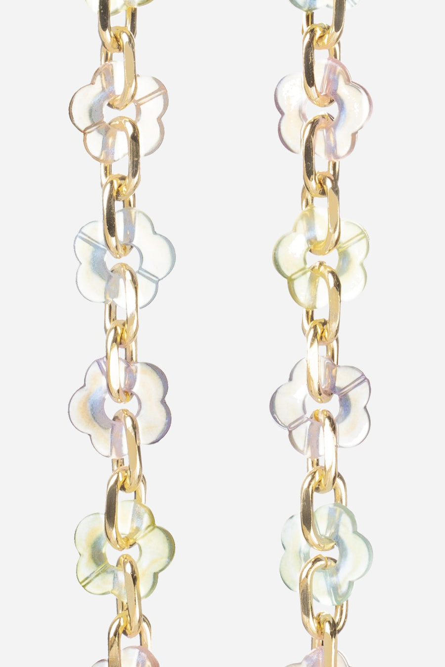 Chaine Longue Cassy Fleurs Holographique 120 cm - 2