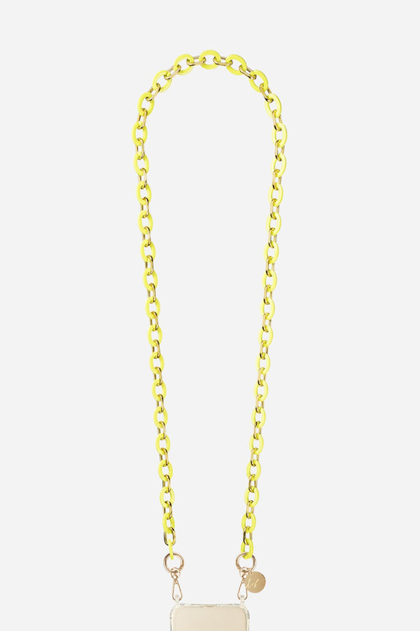 Chaine Longue Cassy Vert et Doré 120 cm
