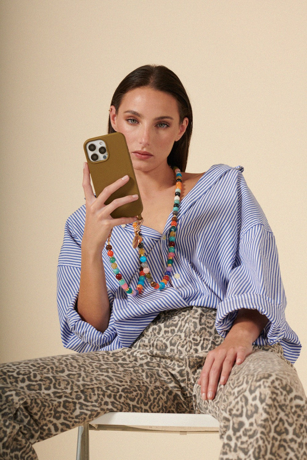 Harper Long Chain Multicolor 120 cm