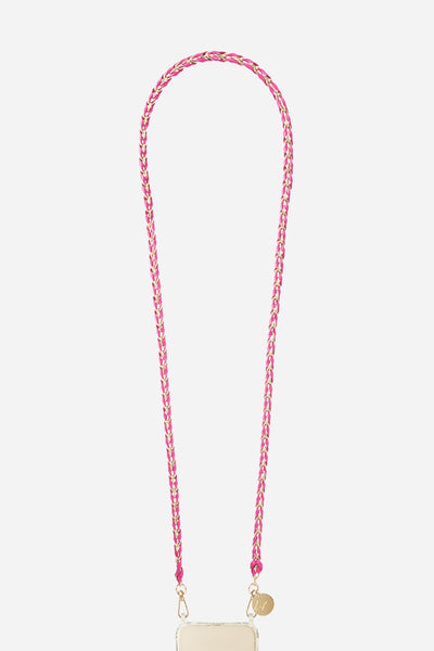Long Lou fuchsia chain 120 cm