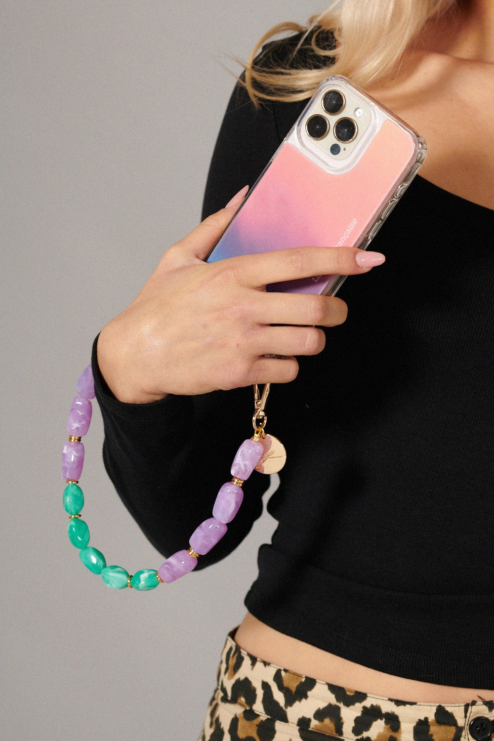 Chaine Courte Talia Violet 40 cm