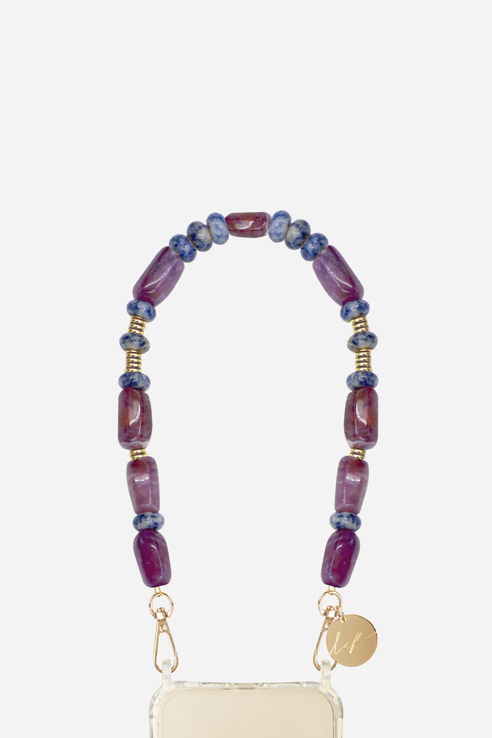 Chaine Courte Eileen Violet 40 cm