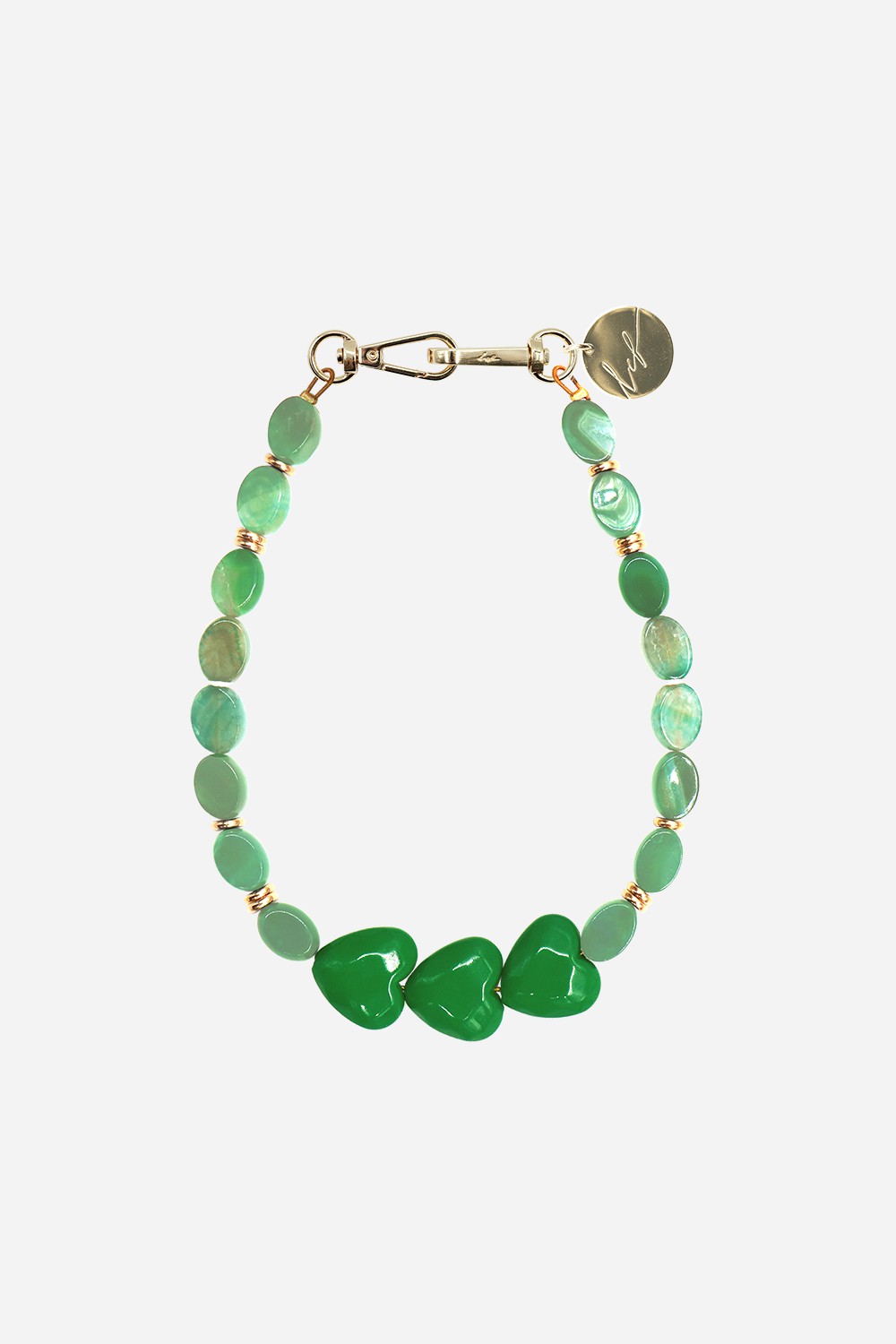 Chaine Courte Amy Vert 40 cm