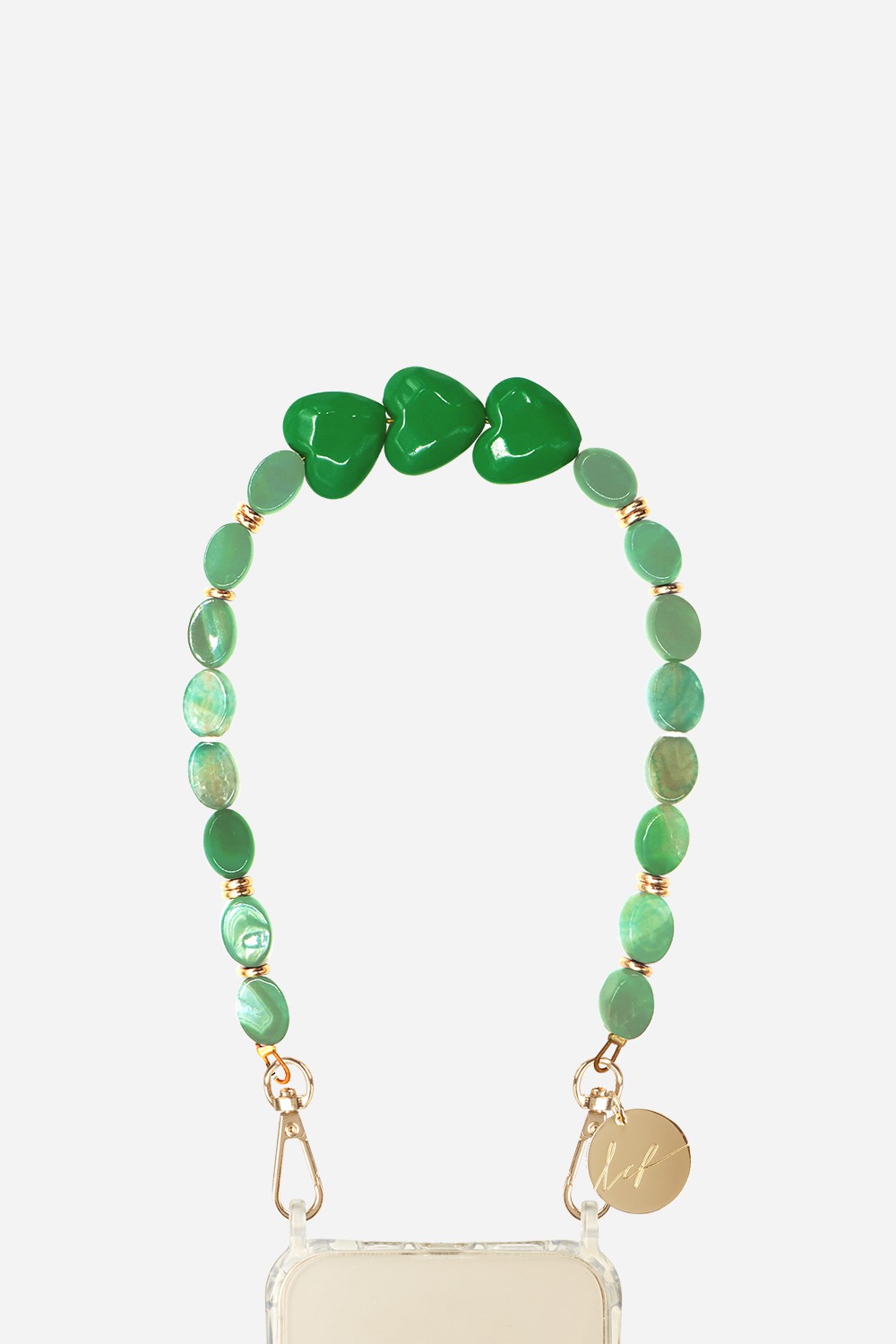 Chaine Courte Amy Vert 40 cm