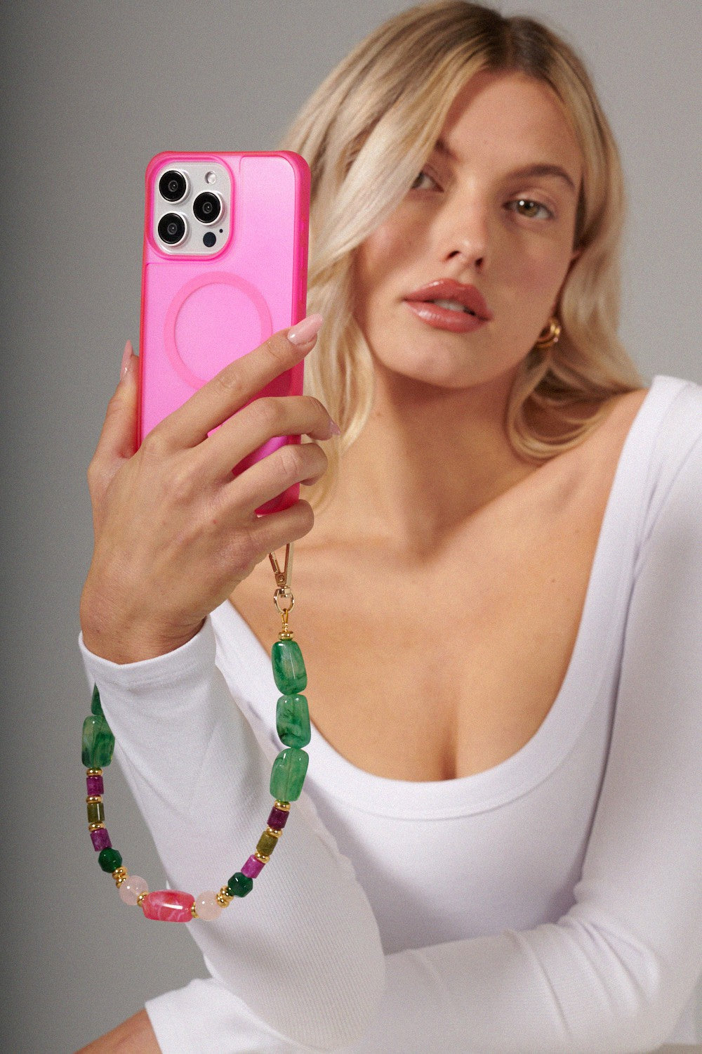 Chaine Courte Divya Vert 40 cm