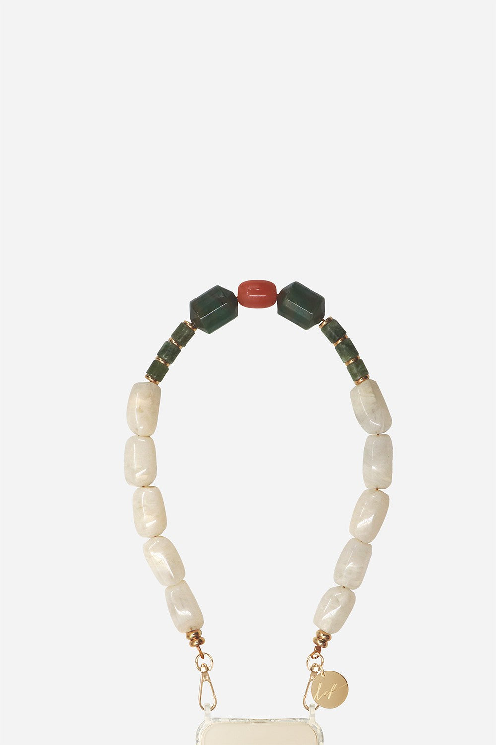 Chaine Courte Dolly Blanc 40 cm