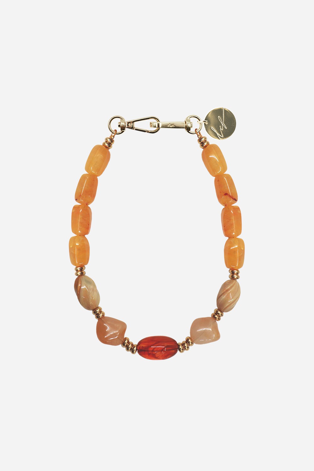 Chaine Courte Dolly Jaune 40 cm