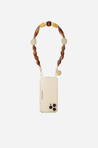 Jewelry Necklace Dina Brown 45 cm