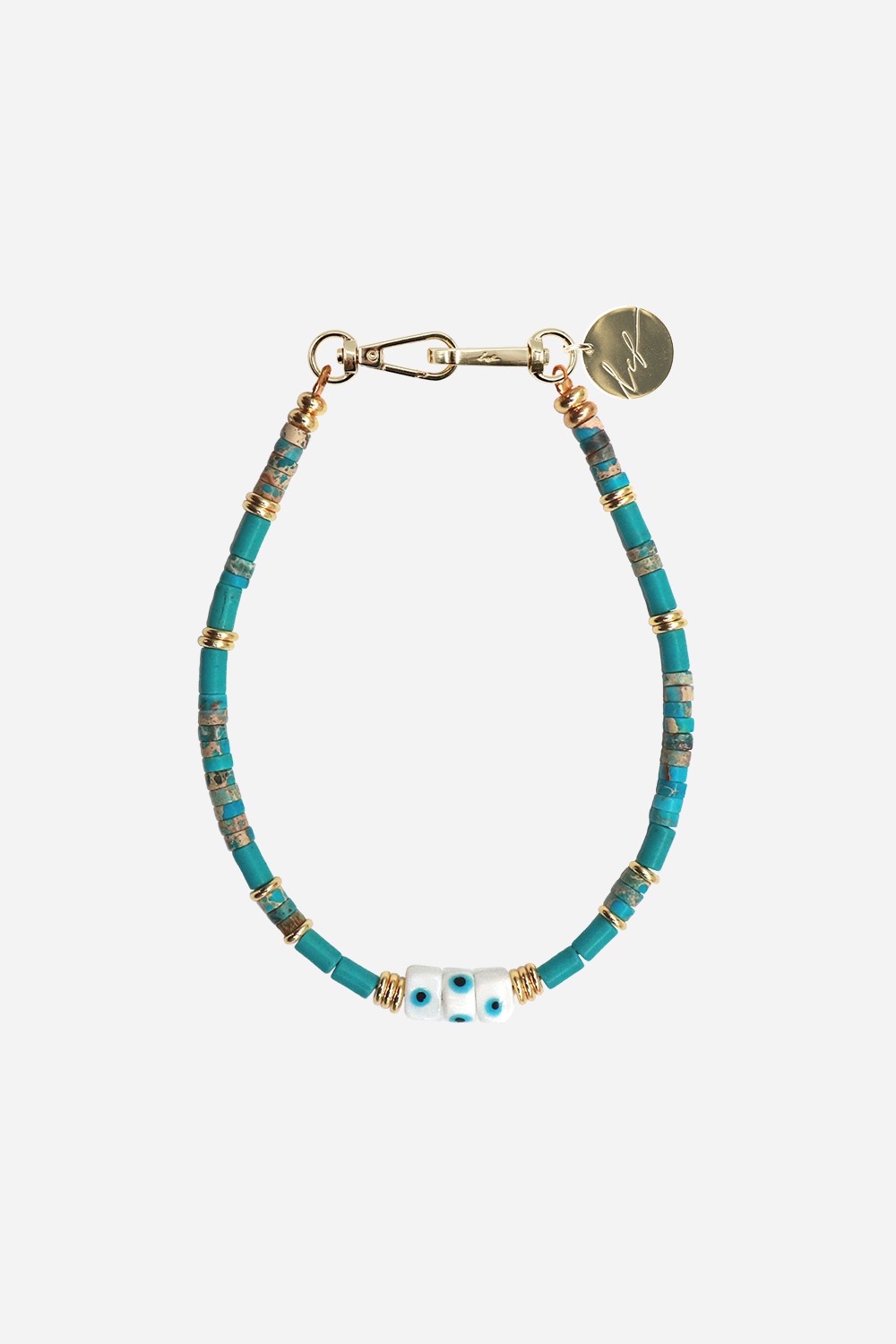 Chaine Courte Kyra Turquoise 40 cm