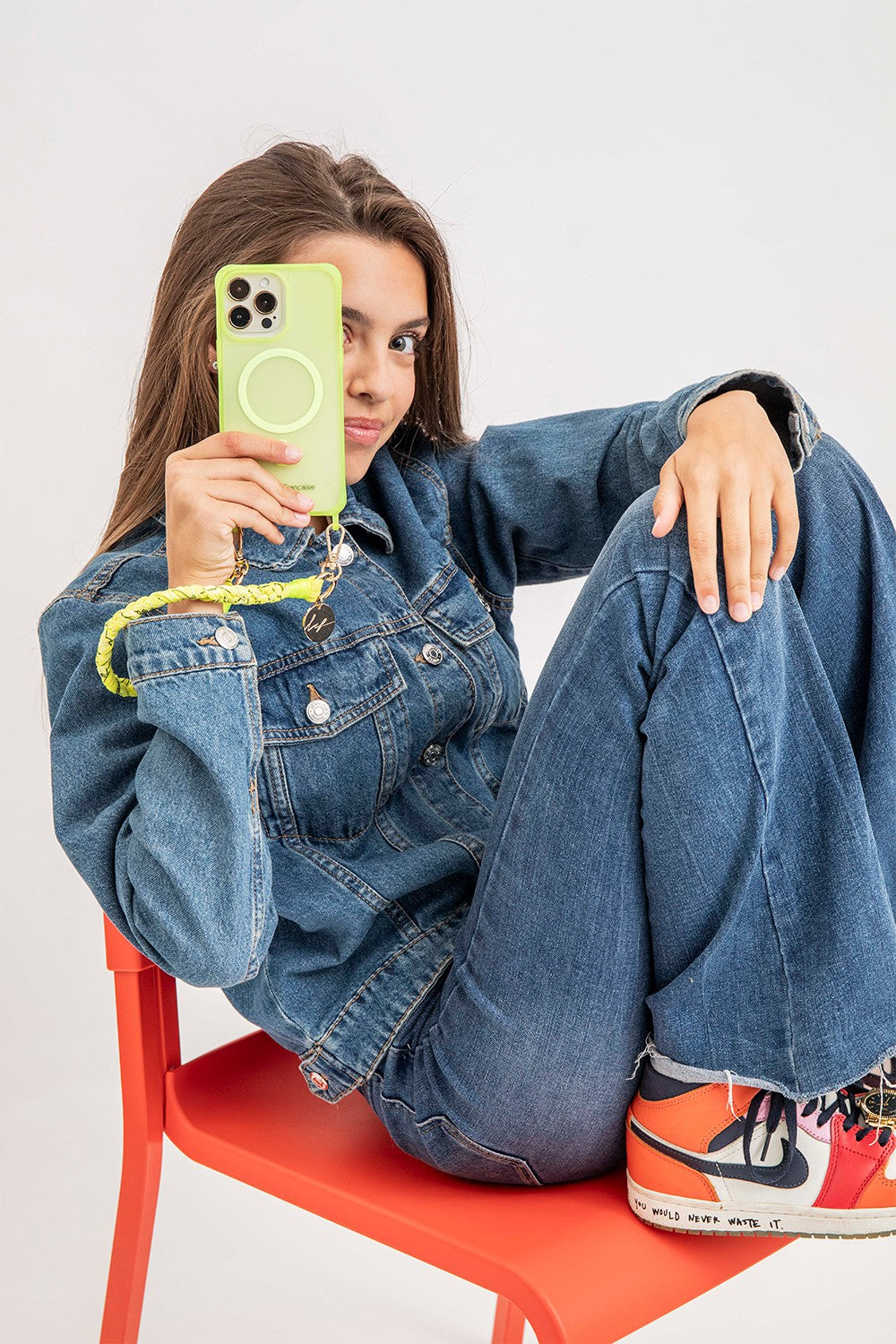 Chaine Courte Della Jaune 40 cm